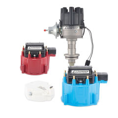 Distributors & Accessories HEI distributors, tune-up kits, ignition coils and boxes, and cap kits for Chevy, Ford, and MOPAR.