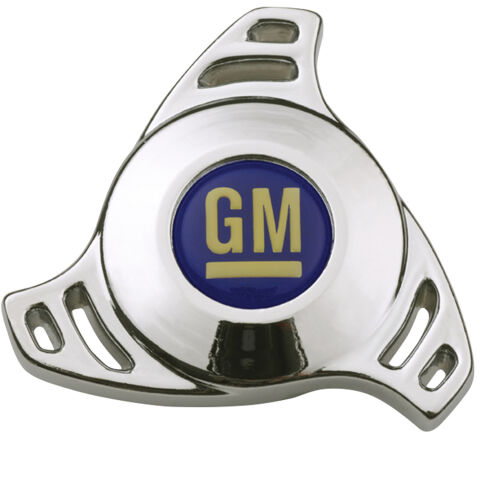Carburetor Air Cleaner Center Nut; Small High Tech Style; GM Logo Center;&nbsp;Chrome
