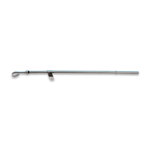 Engine Oil Pan Dipstick and Tube Kit; Chrome; Steel; Fits Big Block Chevy&nbsp;Engine