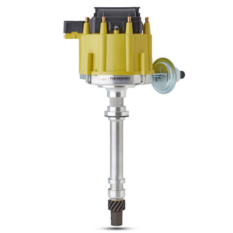 HEI Distributor; Chevy Small and Big Block V8 ; Melonized Steel Gear; Yellow Cap