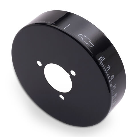 Engine Harmonic Balancer Cover; For SB Chevy using 6-3/4 In. Damper;&nbsp;Black