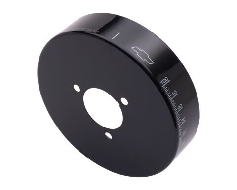 Engine Harmonic Balancer Cover; For BB Chevy using 8 Inch Damper;&nbsp;Black