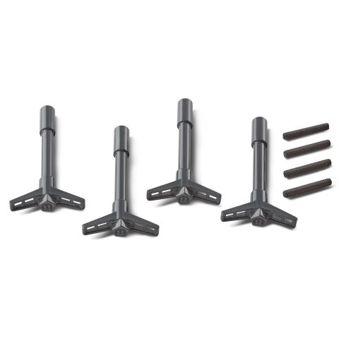 Engine Valve Cover Wing Nuts; Steel; Shark Gray; Mopar Logo; 1/4-20 Thread; 4&nbsp;Pk