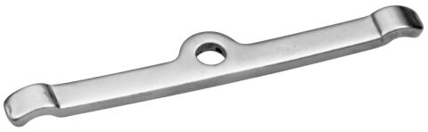 Engine Valve Cover Holdown Clamps; Chrome without Logo; SB Chevy/SB Ford; 4&nbsp;Pcs