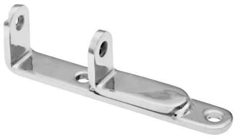 Alt. Bracket; Fits SB Chevys Thru '68 With Short Pump and Headers; Chrome;&nbsp;Steel