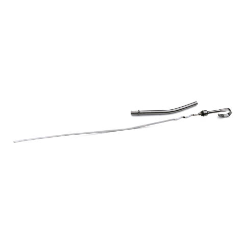 Engine Oil Pan Dipstick and Tube Kit; Chrome; Steel; For Small Block Chevy&nbsp;55-77