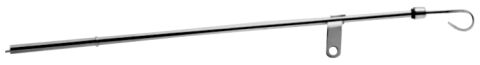 Engine Oil Pan Dipstick and Tube Kit; Chrome; Steel; Fits Big Block Chevy&nbsp;Engine