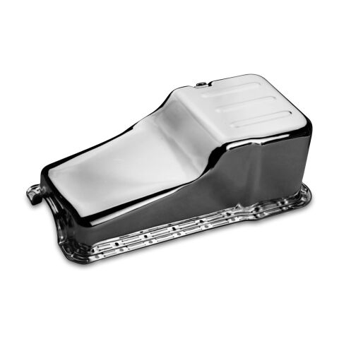 Engine Oil Pan; Street Model; Chrome Plated; Fits SB Ford 221-260-289-302&nbsp;Engine
