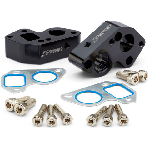Electric Water Pump Adapter Kit; Billet Alum; Hardware Inc; Converts BBC to LS