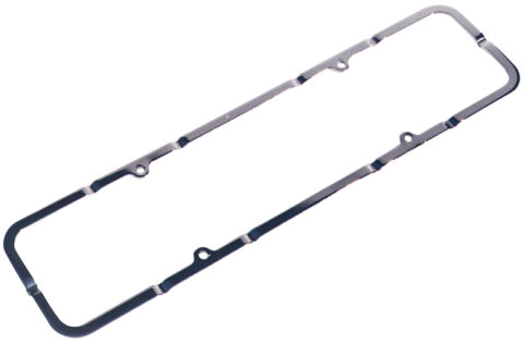 Engine Valve Cover 1-Pc Holdown Clamps; Blue; Fits SB Chevy Engines; One&nbsp;Pair