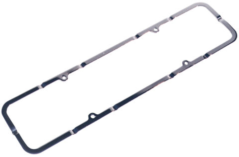 Engine Valve Cover 1-Pc Holdown Clamps; Black; Fits SB Chevy Engines; One&nbsp;Pair