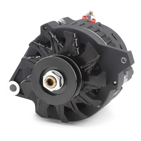 CS130 Alternator; 160 AMP; 1-Wire; V-belt Pulley; Black Crinkle; 100% New
