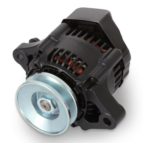 100% NEW, BLACK, 1-WIRE MINI ALTERNATOR, GM 50&nbsp;AMP.