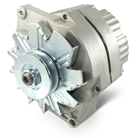 Alternator; GM 73-86 w/ Internal Reg; Machined Pulley; Natural Finish; 100%&nbsp;New