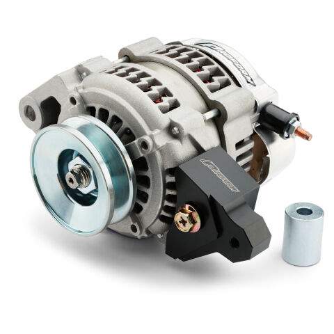 LIGHTNING BOLT ALTERNATOR, NATURAL, 10SI ADAPTER KIT, 12 VOLT, 1-WIRE, 100&nbsp;AMPS