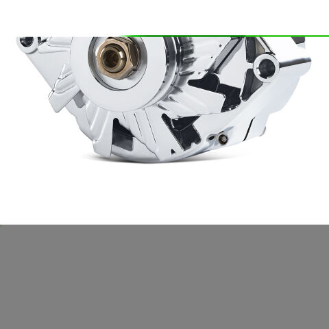 Alternator; 100 AMP; GM 1 Wire Style; Machined Pulley; Chrome Finish; 100%&nbsp;New