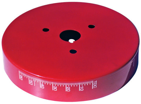Engine Harmonic Balancer Cover; Fits SB Chevy using 6-3/4 In. Damper;&nbsp;Red