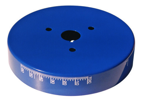 Engine Harmonic Balancer Cover; For SB Chevy using 8 Inch Damper; Blue