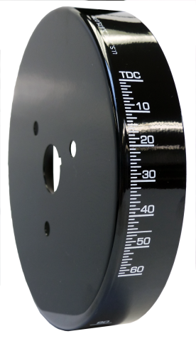 Engine Harmonic Balancer Cover; For SB Chevy using 8 Inch Damper;&nbsp;Black