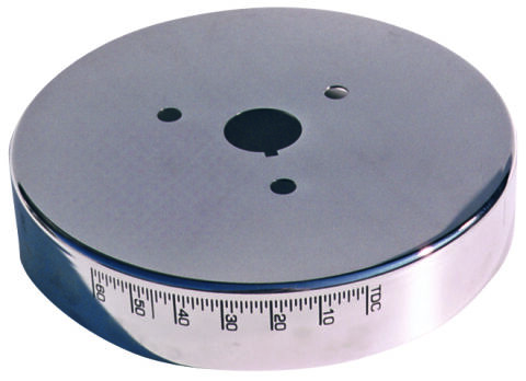 Engine Harmonic Balancer Cover; For SB Chevy using 8 Inch Damper;&nbsp;Chrome
