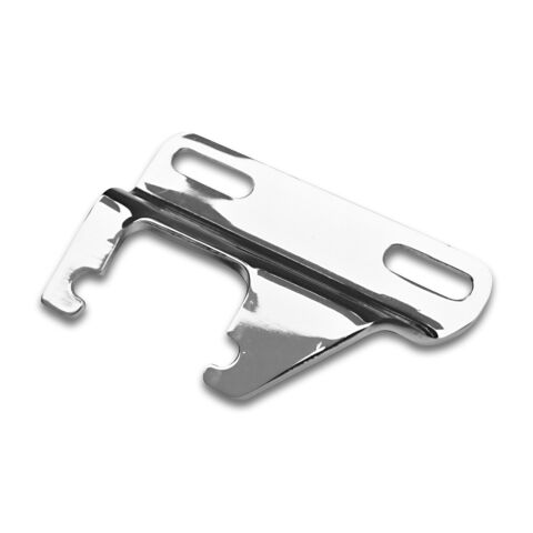 Alt. Bracket; Fits SB Chevys Thru '68; Side Mount with Headers; Chrome;&nbsp;Steel