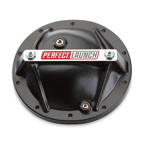 Differential Cover; Perfect Launch Model; Fits GM 10 Bolt 8.2/8.5; Alum;&nbsp;Black