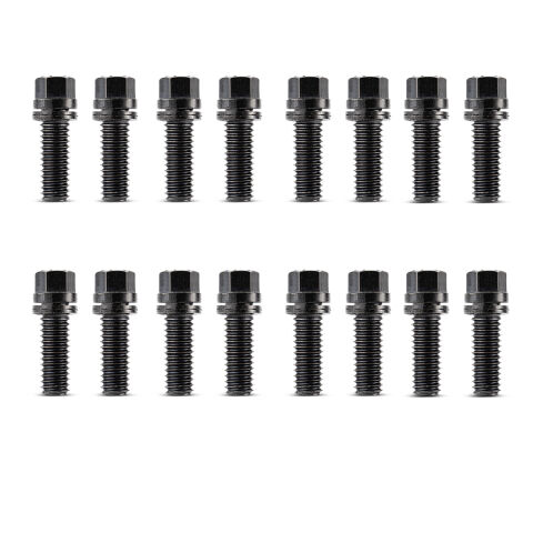 Wedge-Locking Header Bolts; Hex Head; 3/8 dia. X 1in; Blk Oxide Finish; 16&nbsp;Pcs