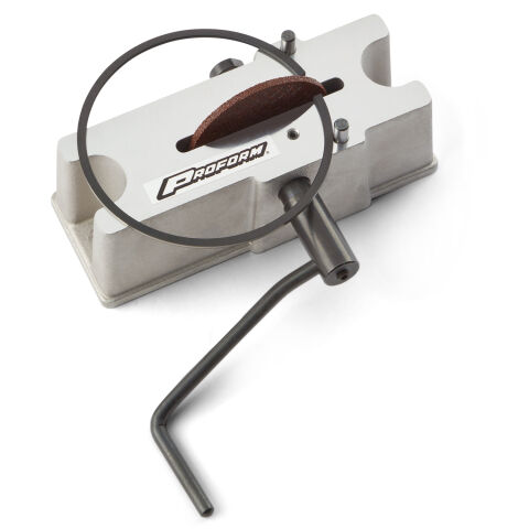 Engine Piston Ring Filer; Manual Model; Includes One 120 Grit Wheel; Alum.&nbsp;Base
