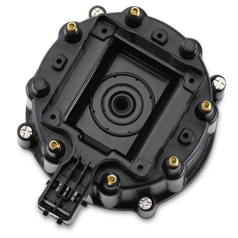 Engine Distributor Cap; Fits Buick V6 Odd Fire HEI w/Internal Coil;&nbsp;Black