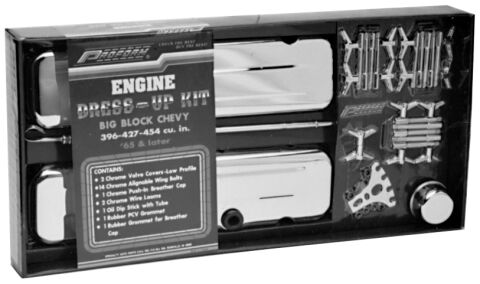 Engine Dress-Up Kit; Chrome; Fits Big Block Chevy Engines