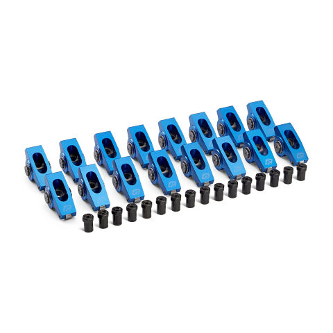 Engine Roller Rocker Arm Set; 1.6 Ratio 7/16 Stud; Extruded Type ; Fits Olds&nbsp;V8
