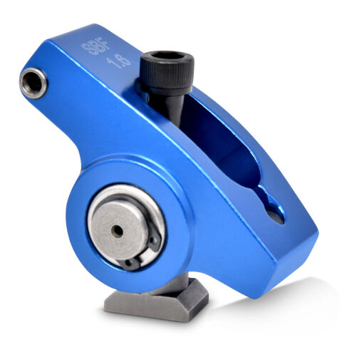 Roller Rocker Arm; 1.6 Ratio 5/16 Stud; Pedestal Mount; Fits Ford 302HO/351W