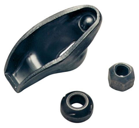 Engine Rocker Arms; Long-Slot Stamped Style; 1.5 Ratio; 3/8 Stud; Fits SB&nbsp;Chevy