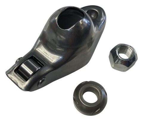 Engine Roller Rocker Arm Set; 1.6 Ratio 3/8 Stud; Stamped Steel; Fits SB&nbsp;Chevy