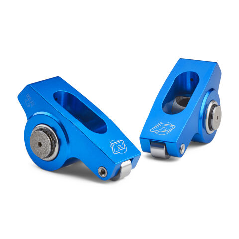 Engine Roller Rocker Arm Set; 1.7 Ratio; 7/16 Stud; Aluminum; Fits BB&nbsp;Chevy