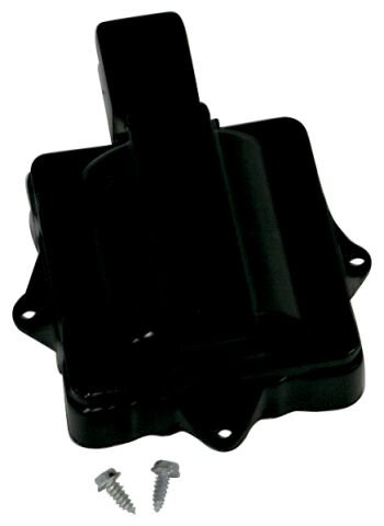 Engine Distributor Coil Dust Cover; Fits GM V8 HEI Models;&nbsp;Black