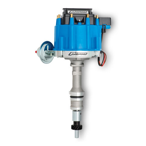 HEI Distributor; Street/Strip; Built-In Coil; Blue Cap; Fits Ford 289-302 Engine