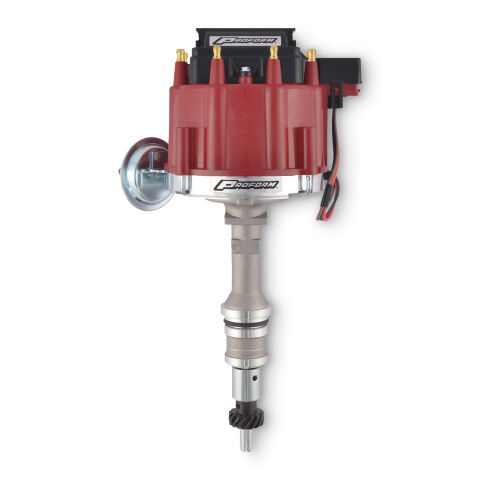 HEI Distributor; Street/Strip; Built-In Coil; Red Cap; Fits Ford 289-302 Engine
