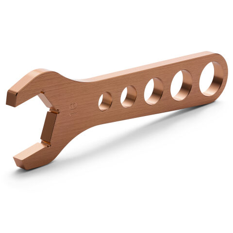 Aluminum AN Hex Wrench For -16AN; 1-1/2 Inch Fitting; Orange Anodized; Sold&nbsp;Each