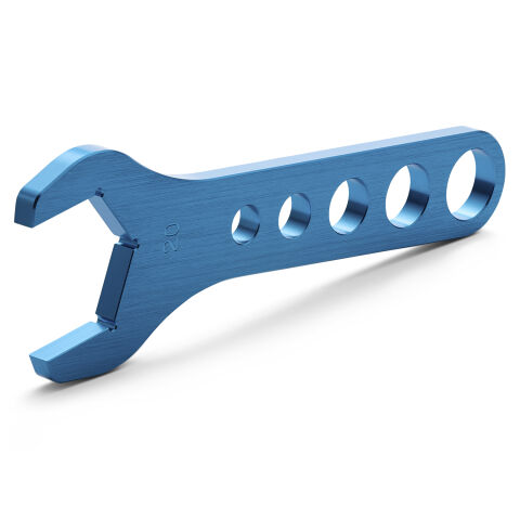 Aluminum AN Hex Wrench For -20AN; 1-3/16 Inch Fittings; Dark Blue Anodized;&nbsp;Each