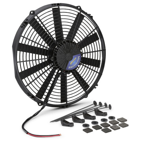 Brushless Electric Radiator Fan; Universal; 12 Volt; 16 Inch; 3400&nbsp;CFM