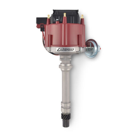 HEI Distributor; Street/Strip; Built-In Coil; Red Cap; For Chevy V6 262CI Engine
