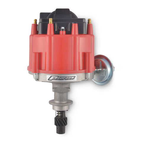 HEI Distributor; Built-In Coil; Black Cap; Pontiac/Chevy 4 Cy 151CI Engines