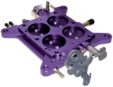 Carburetor Throttle Base Plate; 4160 Model; For 750 CFM Vacuum Secondary&nbsp;Carb