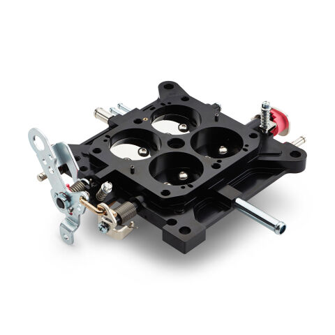 Carburetor Throttle Base Plate; 4150 Model; 850-1050 CFM Mech Sec;&nbsp;Black