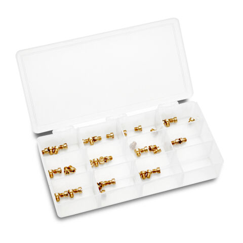 Carburetor Air Bleed Tuning Kit for High-Speed System; Includes No. 25 thru&nbsp;35