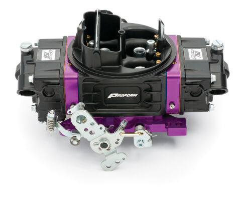 Black Street Series Carburetor; 750 CFM, Mechanical Secondary, Black &&nbsp;Purple