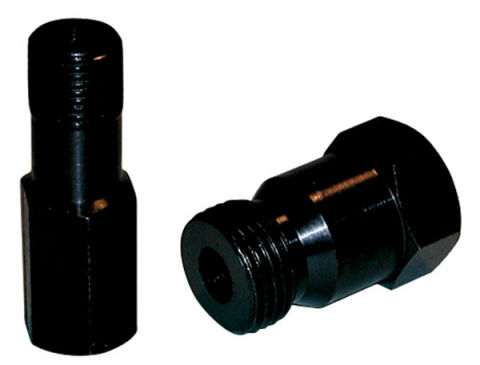 Air Hold Adapter Set; 14mm/18mm Sizes; For Use In Spark Plug Holes; Black&nbsp;Finish