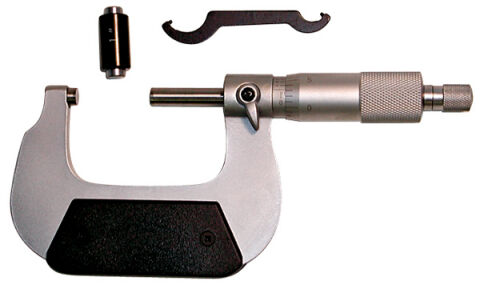 Micrometer; 1 Inch to 2 Inch Range; .0001 Increments; Carrying Case Included