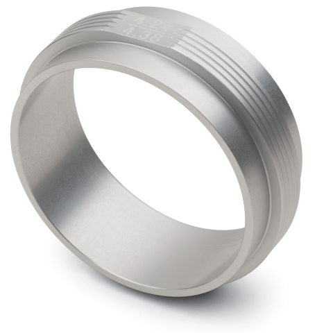 Engine Piston Ring Squaring Tool; Billet Aluminum; 4.240in to 4.380in&nbsp;Bore